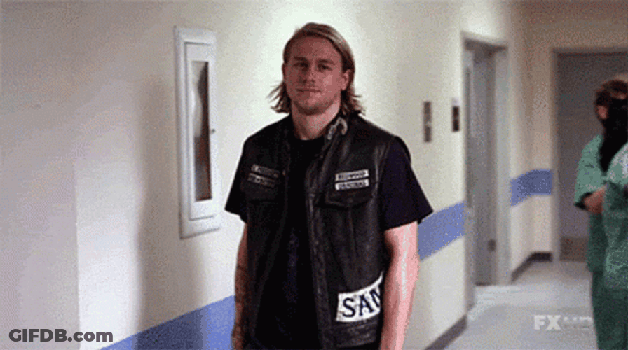 Jax Teller Sons Of Anarchy Smiling Walk GIF