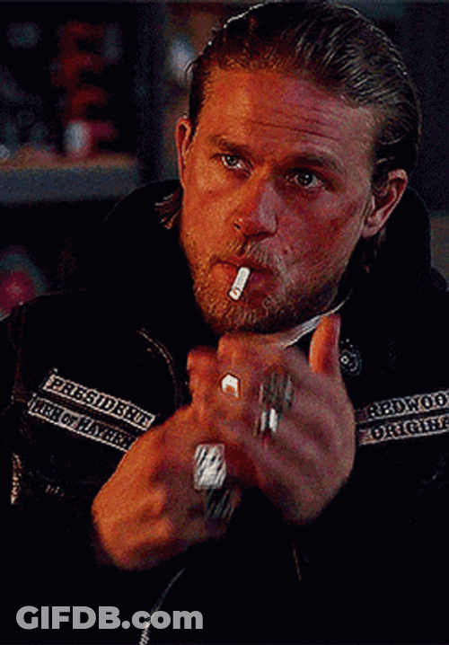 Jax Teller Sons Of Anarchy Smoking Aesthetic GIF