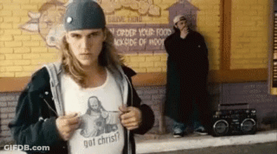 Jay And Silent Bob Got Christ Shirt GIF