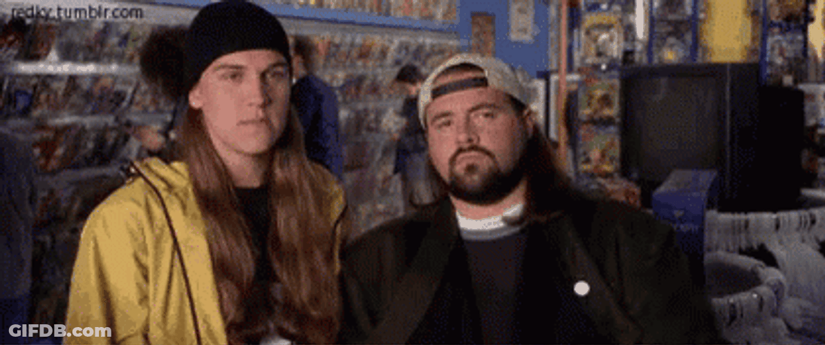 Jay And Silent Bob Pointing GIF