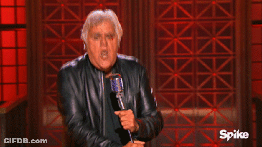 Jay Leno Bang His Head GIF