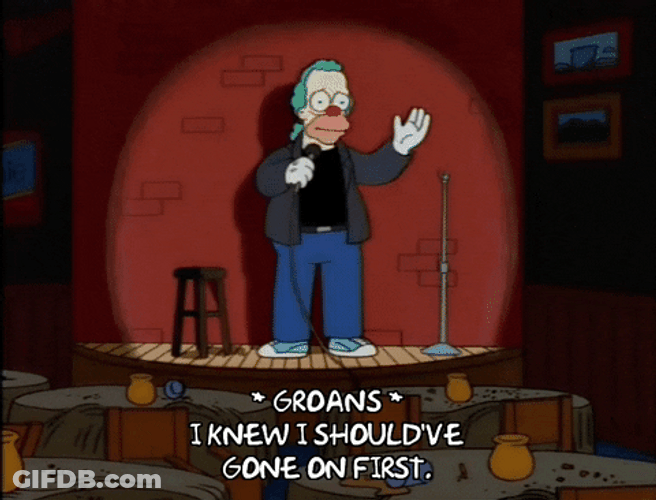 Jay Leno Caught Krusty The Clown GIF