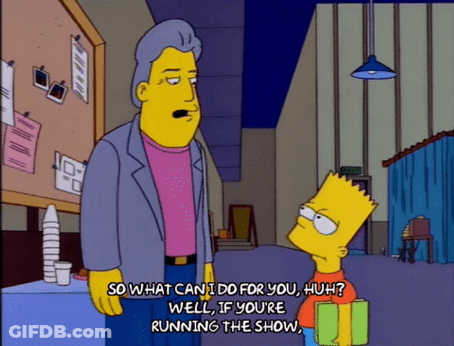 Jay Leno Simpsons And Bart Simpson Scene GIF