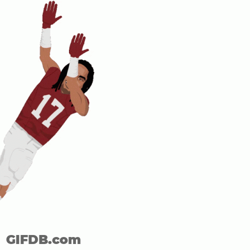 Jaylen Waddle Celebration Catching Ball Animation GIF