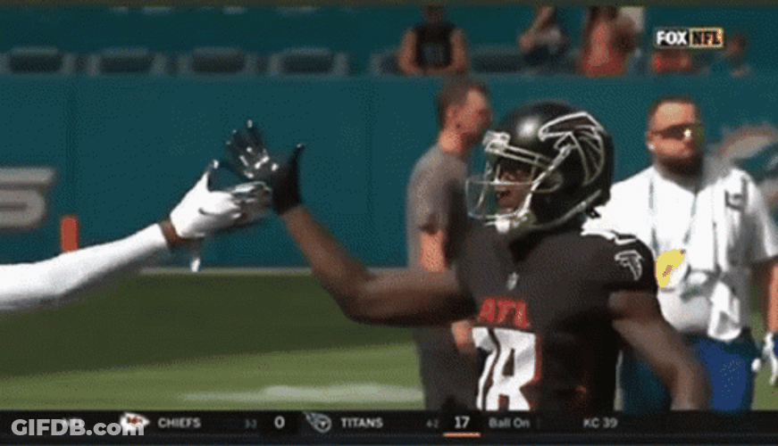 Jaylen Waddle Celebration Tight Hugs GIF