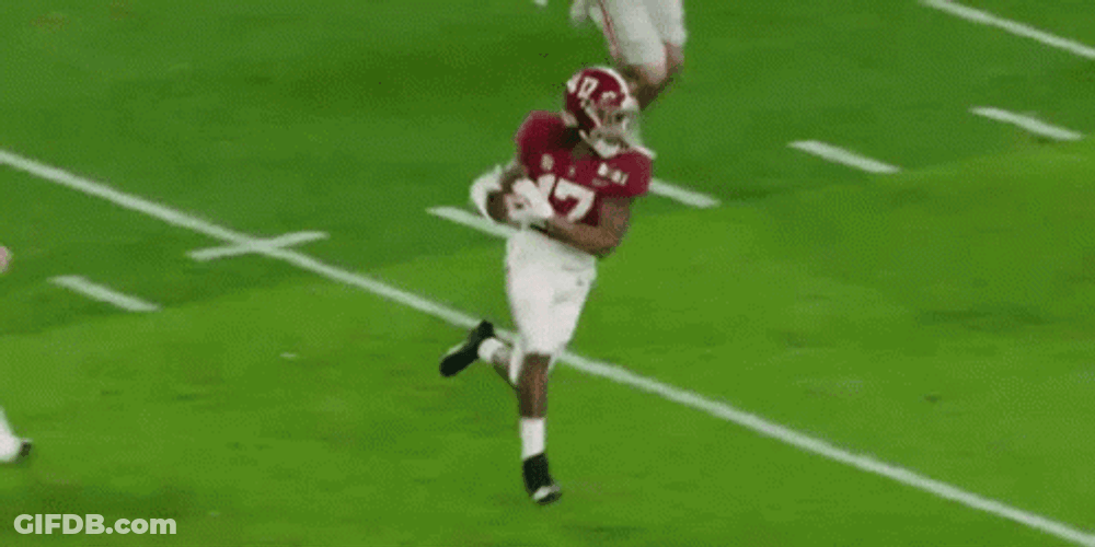Jaylen Waddle Celebration Touchdown Score GIF
