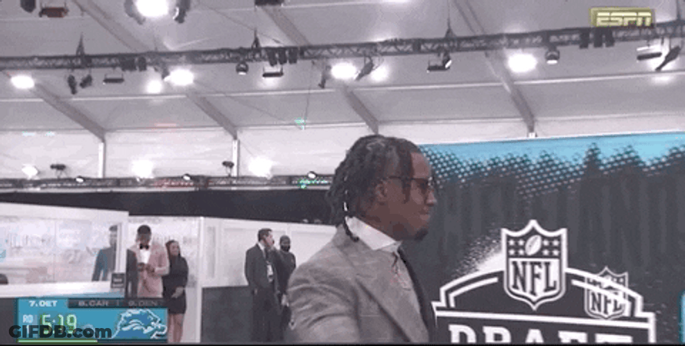 Jaylen Waddle Football Draft Hug GIF