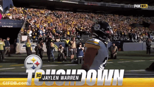 Jaylen Warren Football Player On Field GIF