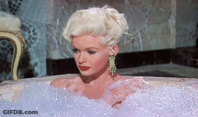 Jayne Mansfield Bath Time GIF