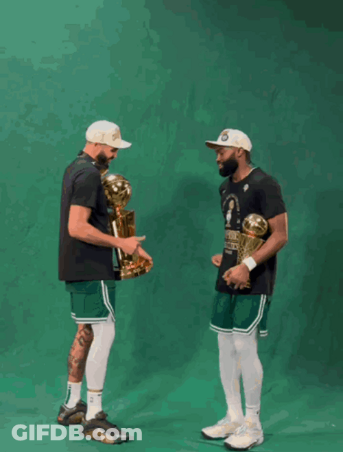 Jayson Tatum And Jaylen Brown Champion GIF