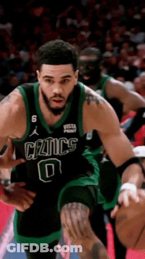Jayson Tatum Dribbling The Ball GIF
