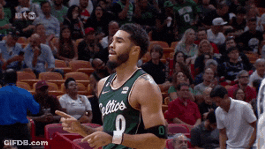 Jayson Tatum Hand Pointing GIF