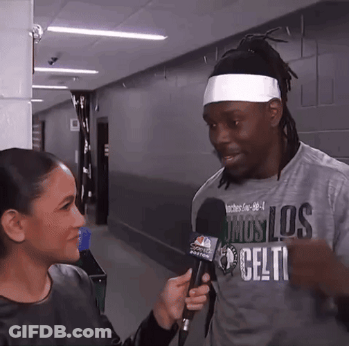 Jayson Tatum Hugs His Co-Player GIF