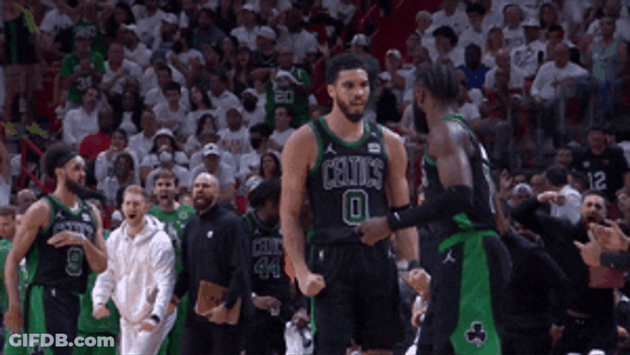 Jayson Tatum Jaylen Brown Handshake GIF