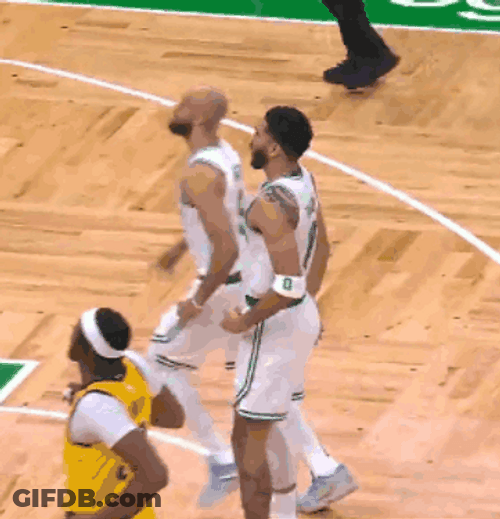 Jayson Tatum Jumping Happy GIF