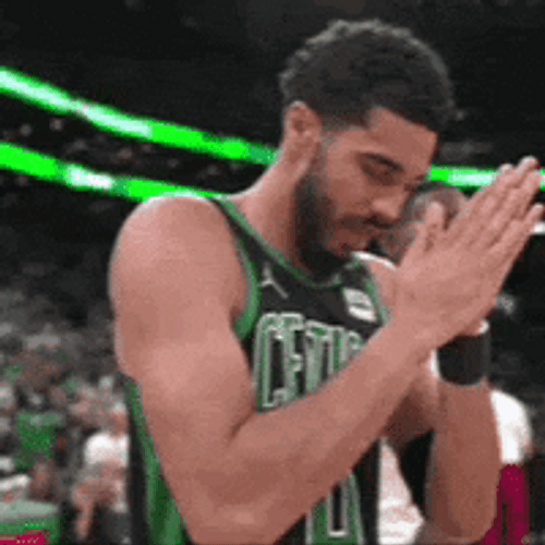 Jayson Tatum Praying On Court Celtics GIF