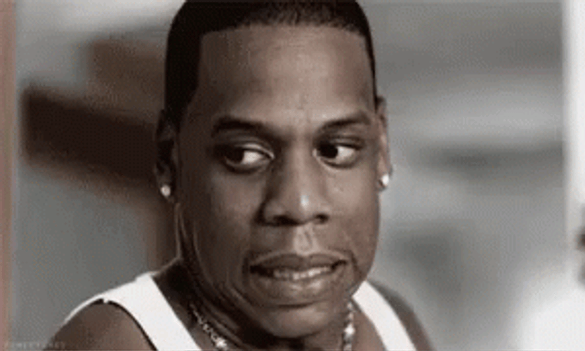 JayZ Eek Awkward Reaction GIF