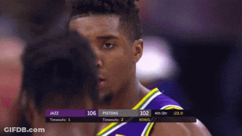 Jazz And Pistons Basketball Game GIF