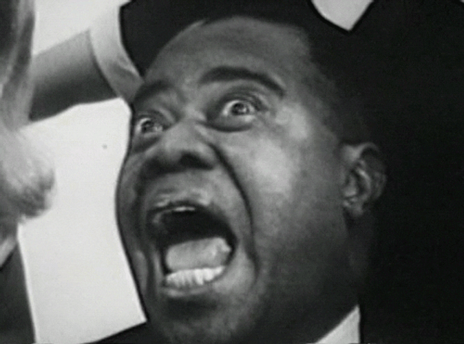 Jazz Legendary Musician Louis Armstrong Silly Face GIF