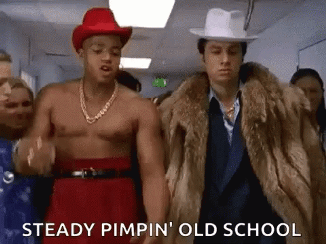 JD And Turk Pimp Walk Steady Pimpin GIF