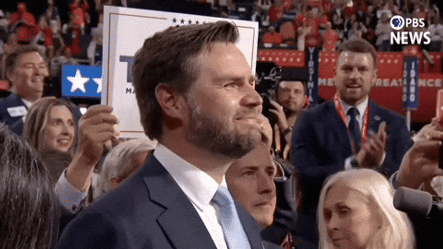 JD Vance Author Happy Smile GIF