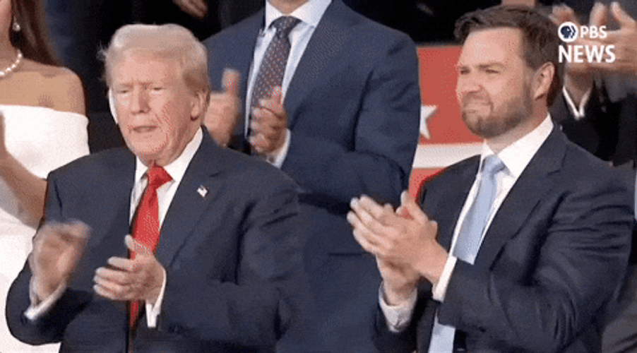 JD Vance Donald Trump Applauding GIF