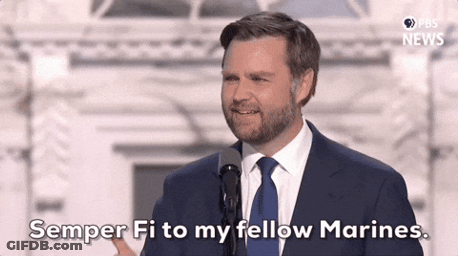 JD Vance Semper Fi Marines Meme GIF
