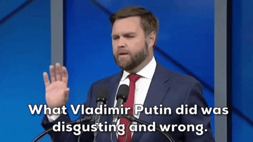 JD Vance Talking About Putin GIF