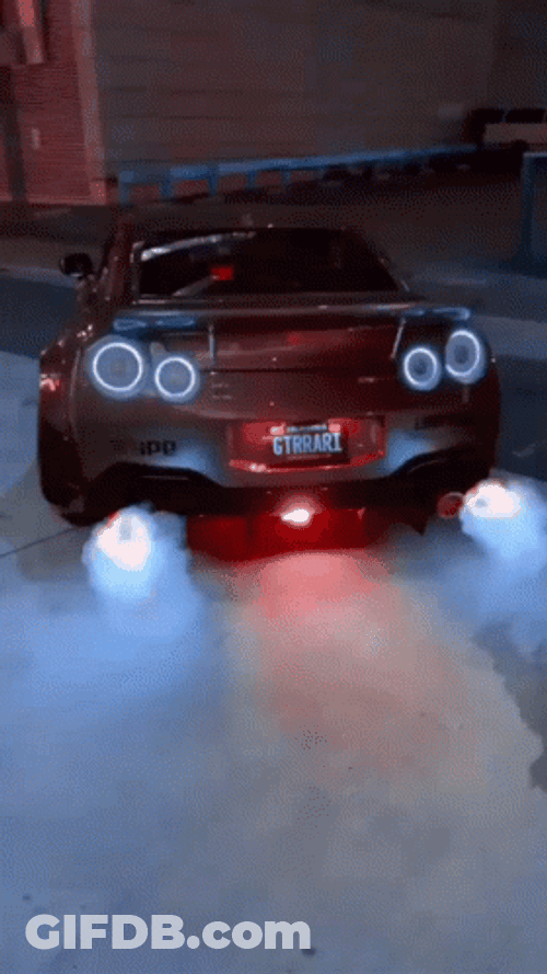 Jdm Nissan GTR Blazing Car GIF