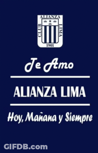 Je Amo Alianza Lima GIF
