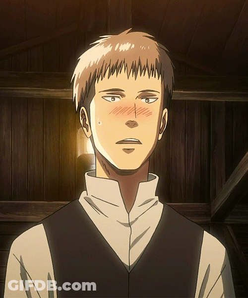 Jean Kirstein Shoulder Shrug In Aot GIF