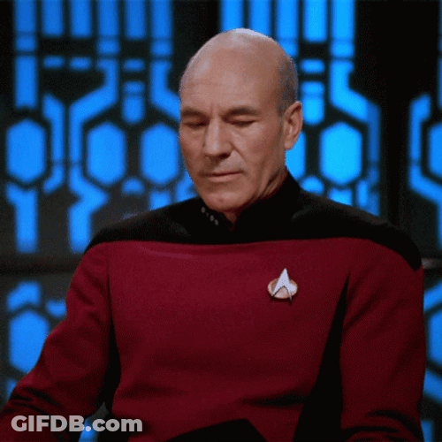 Jean-Luc Picard Face Palm GIF