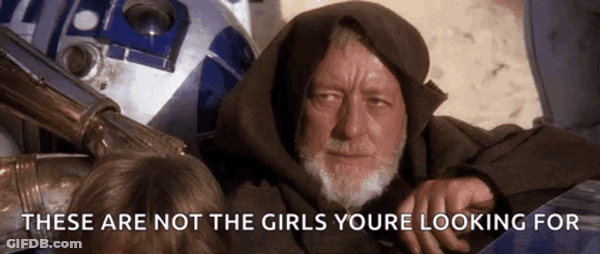Jedi Mind Trick Girls Meme Obiwan Kenobi GIF
