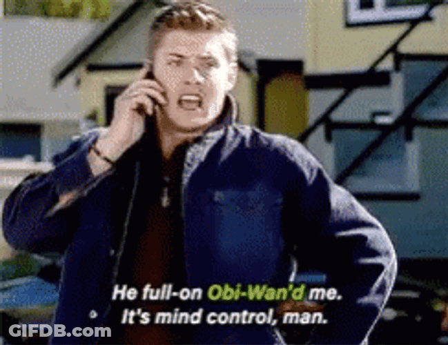 Jedi Mind Trick Jensen Ackles Supernatural GIF