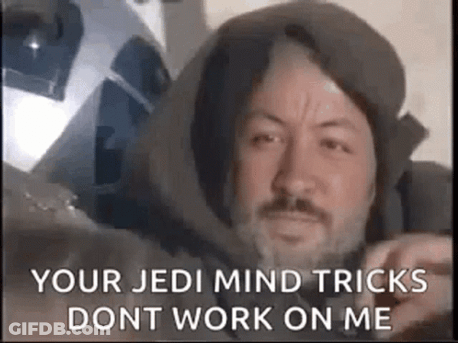 Jedi Mind Trick ObiWan Kenobi Funny Face App GIF