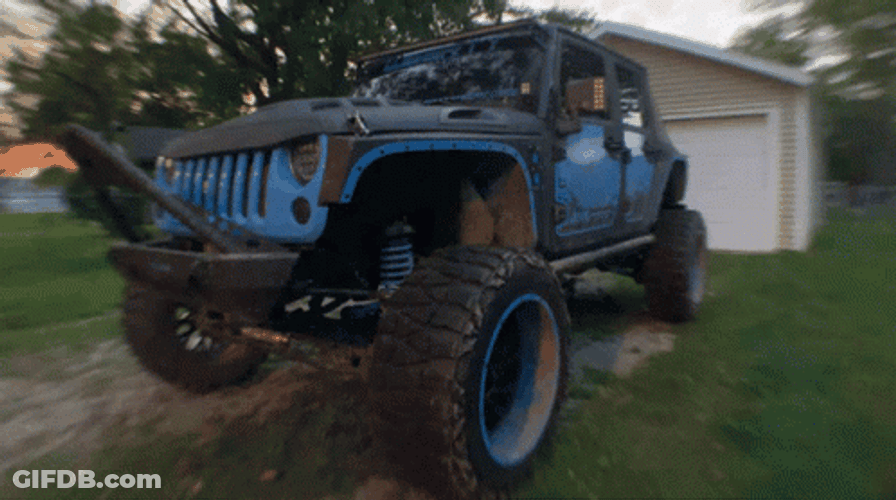 Jeep With Led Lights GIF