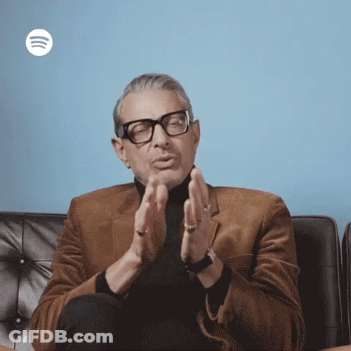 Jeff Goldblum Clapping GIF