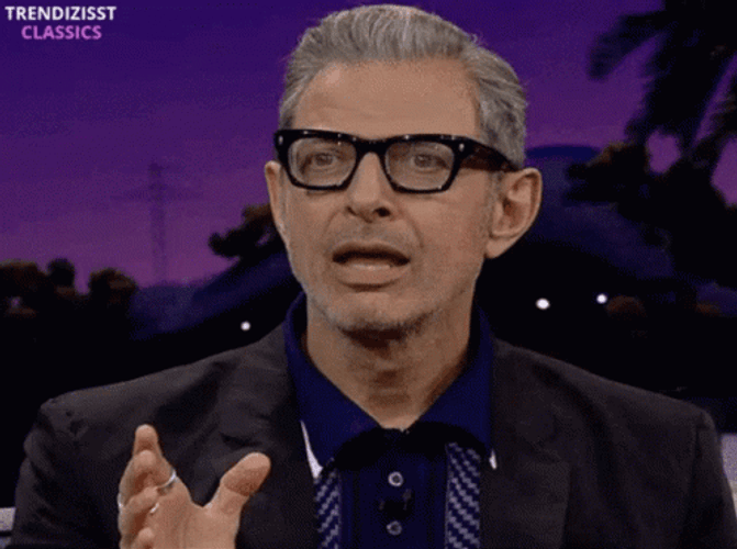 Jeff Goldblum Finding No Words GIF