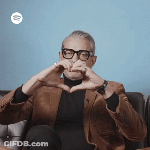 Jeff Goldblum Heart Sign GIF