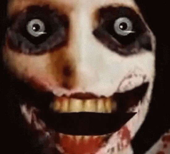 Jeff The Killer Close Up Horror Face GIF