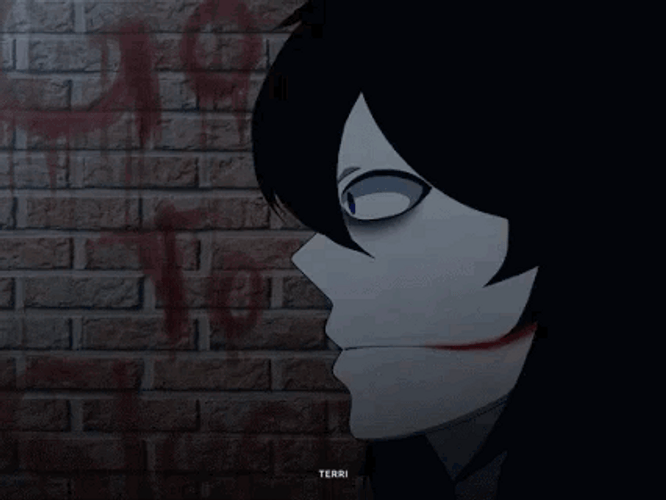 Jeff The Killer Eye Wink Anime GIF
