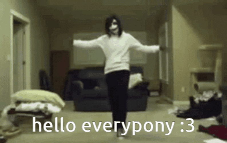 Jeff The Killer Hello Every Pony GIF