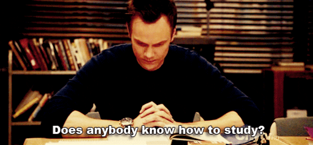 Jeff Winger Anybody Know How To Study GIF