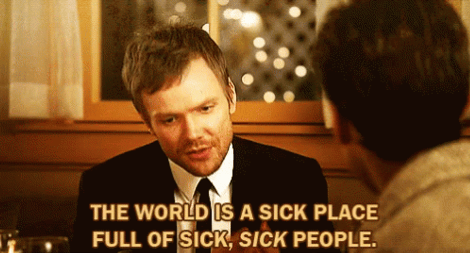 Jeff Winger Sick People GIF