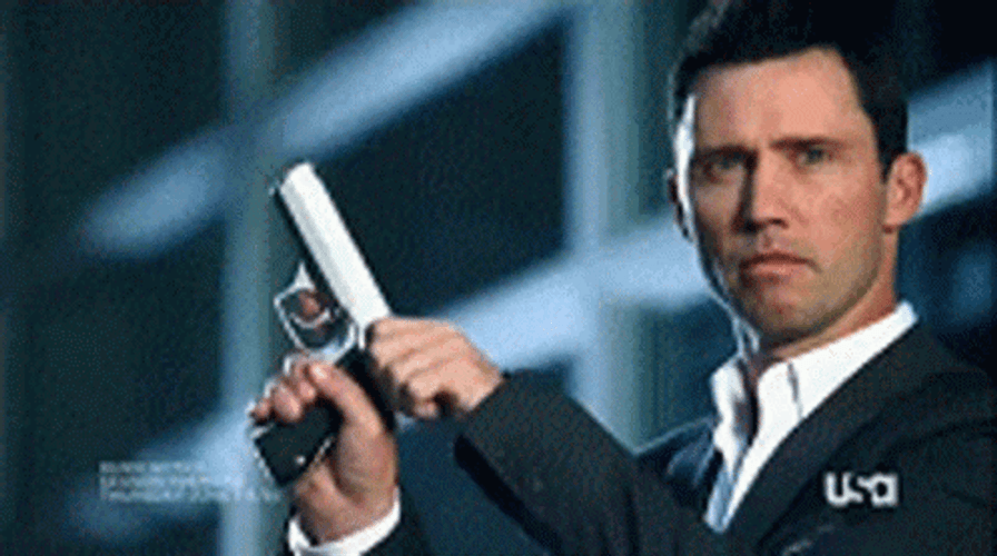 Jeffrey Donovan Loading Gun GIF