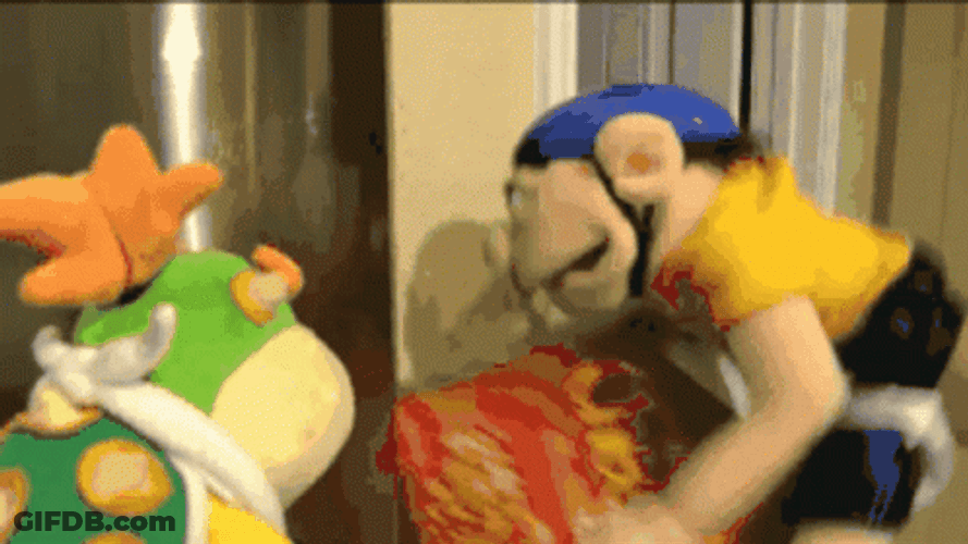 Jeffy Bumping On The Wall GIF