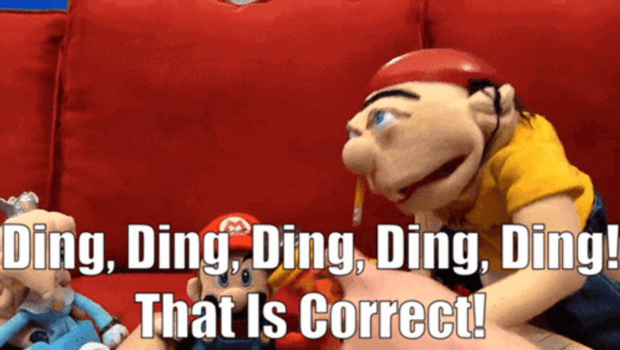 Jeffy Ding Ding Ding That Is Correct GIF