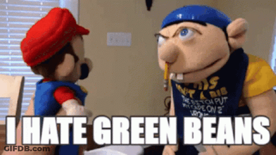 Jeffy Hate Green Beans GIF