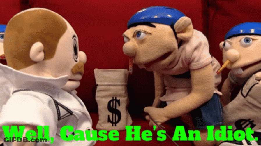 Jeffy Puppet An Idiot GIF