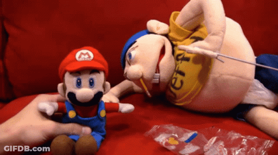 Jeffy With Mr Mario GIF